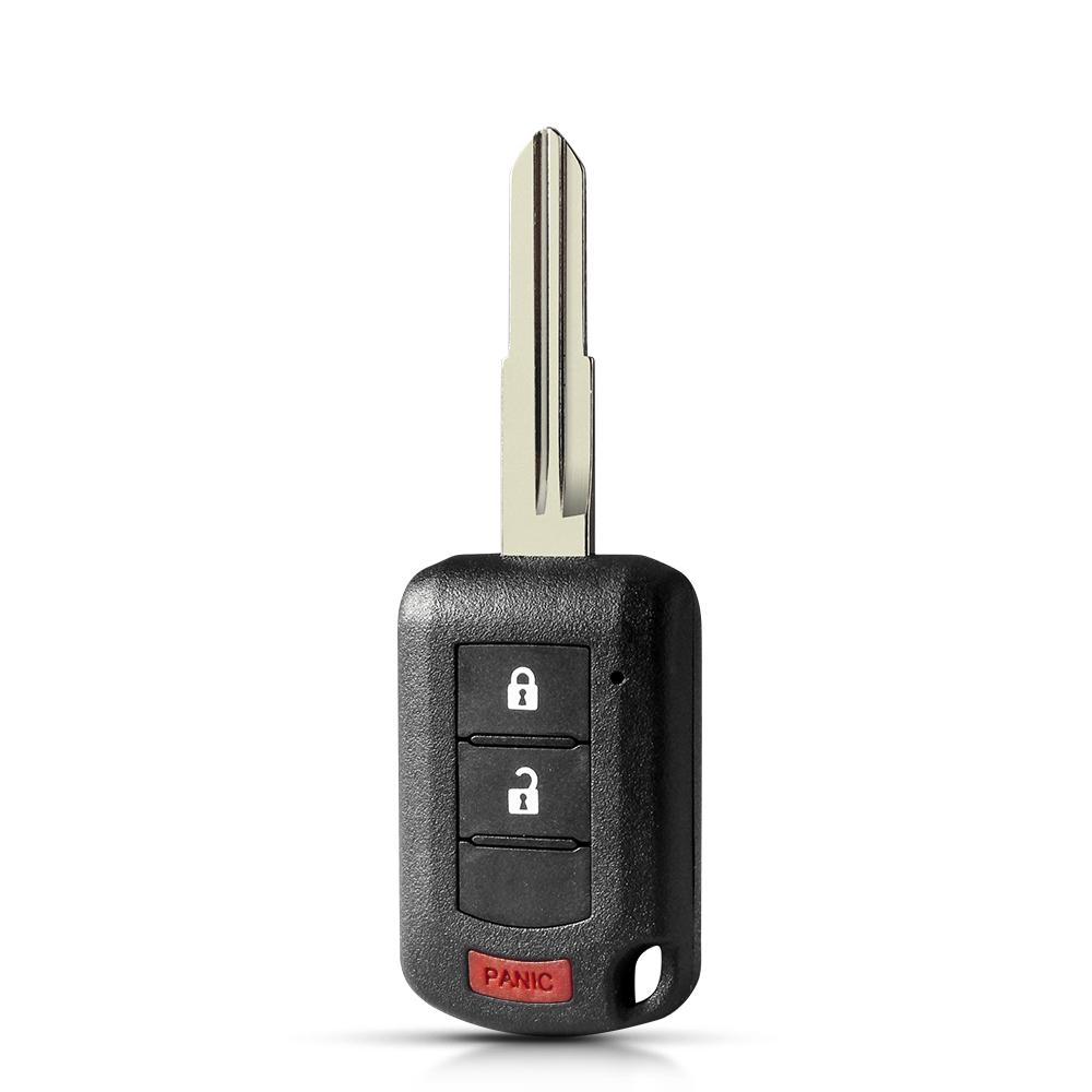 KEYYOU 10Pcs For Mitsubishi Eclipse Outlander Mirage lancer 2016- 2/3/4 Buttons Car Key Shell Fob Case MIT11R Blade Housing