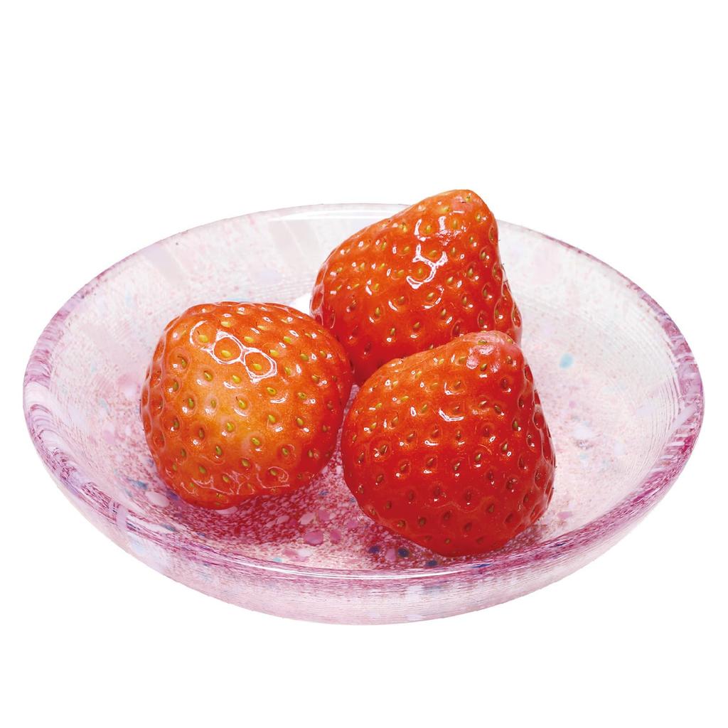 Toyo Sasaki Glass Iro Shizuku Small Plates, Set of 3, Made in Japan, Small Glass Plates, Round Plates, Side Plates, Dishware, Tableware, WA337