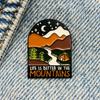 New Enamel Pin Adventure Camping Vacation Travel Metal Connector Gift Birthday 1 Piece