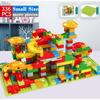 168-336PCS Marble Race Run Maze Ball Track Mainan Building Blocks Compatible with Small Particles Kids Bricks Toys with Color Box