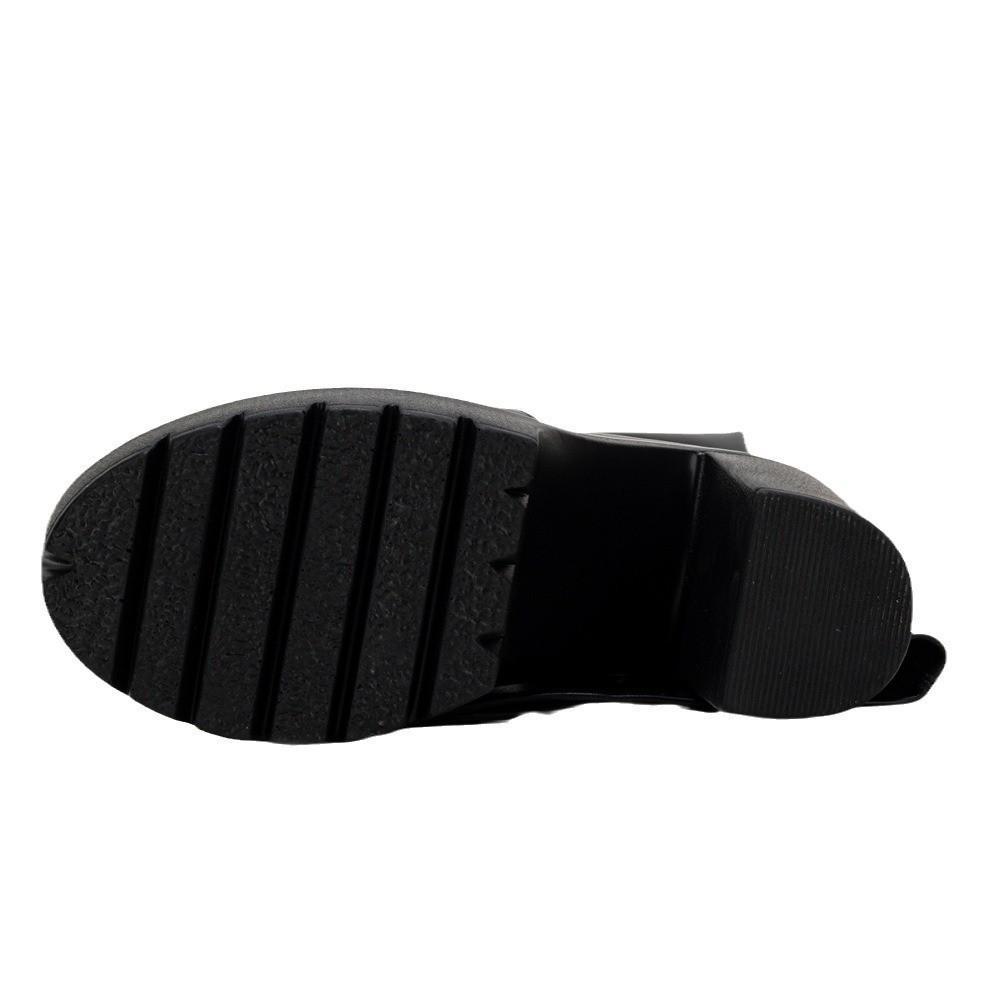 Модные женские водонепроницаемые сапоги выше колена на платформе и высоком каблуке, эластичные, без застежек, в стиле T-Stage Catwalk.