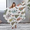 Cozy Throw Blanket Cute Snowman Pattern Winter Home Decor Soft Warm Flannel Blanket Gift Idea Christmas Holiday Festive Design