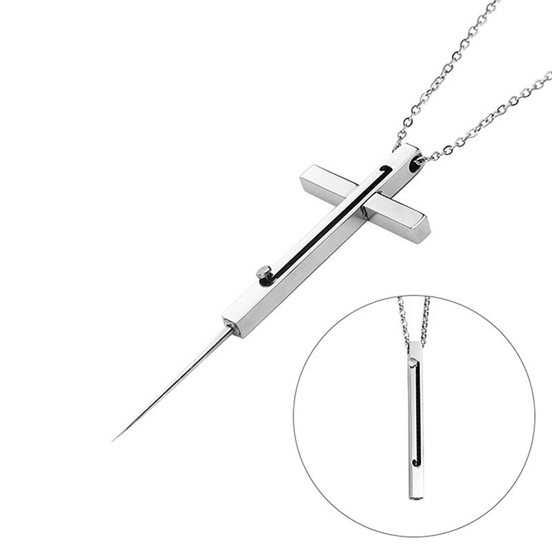 Металлический крест ожерелье мужская мода ювелирные изделия кулон Edc гаджеты для мужчин и женщин подарки мульти инструменты