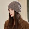 Beret Women's Autumn and Winter Wool Hat Wool Hat - Korean Style Winter Beanie with Elastic, Soft Warm Ear Casual & Formal Outfits
