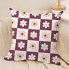 Sweet Retro Geometrical Florals Cushion Cover Short plush Doublesided Print Square Throw Pillow Covers Sofa Home Cushion Decor