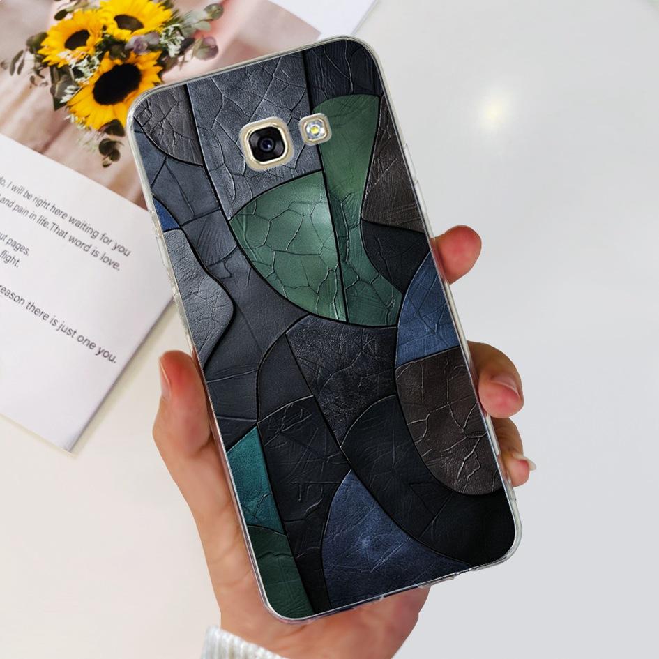 Чехол для Samsung Galaxy A5 2017 A520 A520F Популярный Цветок Прозрачный Силиконовый Мягкий Чехол Для Samsung A 5 2016 A510 A510F Бампер