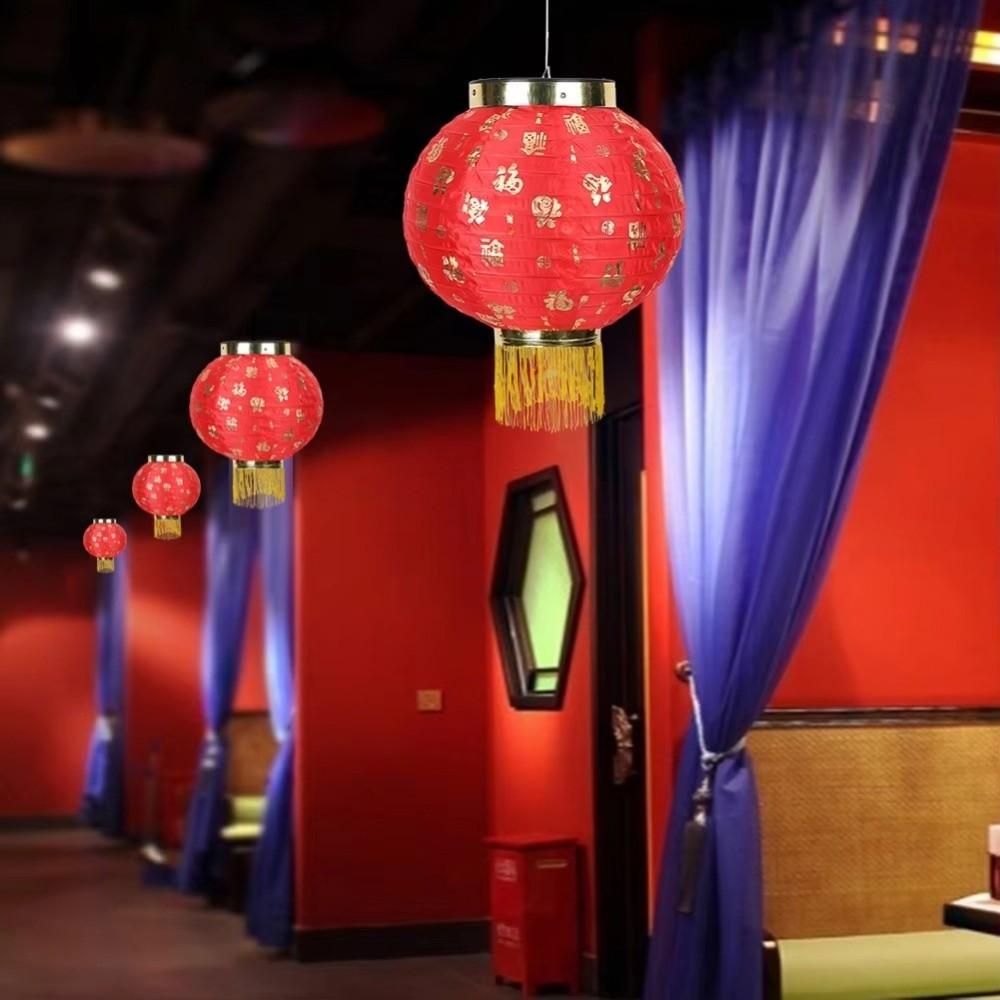 Round Shape Chinese Lantern Red Hanging Lantern for Wedding Party Decorations