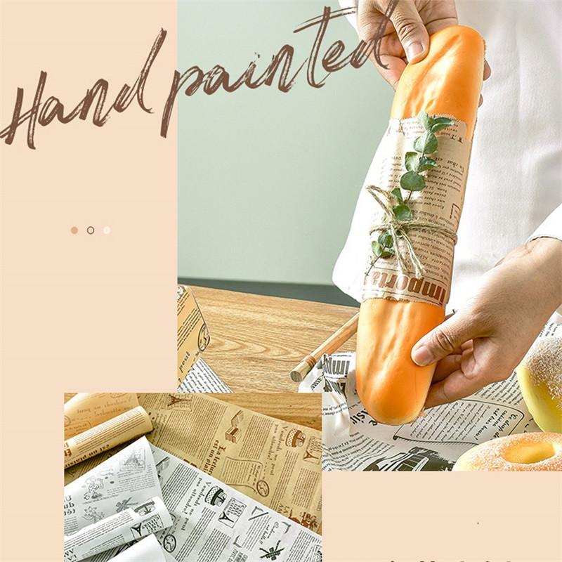 Бумажные листы для выпечки, английская газета, предварительно вырезанный пергамент для выпечки печенья, жарки, приготовления пищи, решетка для гриля