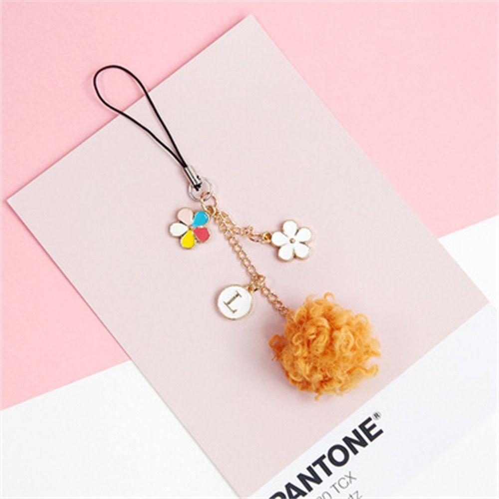 Phone Charm Mobile Phone Strap Fluffy Phone Strap Smart Phone Strap Phone Pendant Fur Ball Lanyards