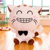 22CM Big Face Cat Plush Toy Cute White And Yellow Eyes Love Smiling Soft Cat Doll Children's Birthday Christmas Gift