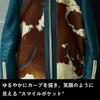 Genuine Leather Grizzly Jacket Leather Jacket Grizzly Jacket L Size Viridian VALLET05VG [Liugoo Leathers] Men's