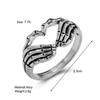 Retro Punk Style Devil Finger Ring for Men and Women – Antique Silver