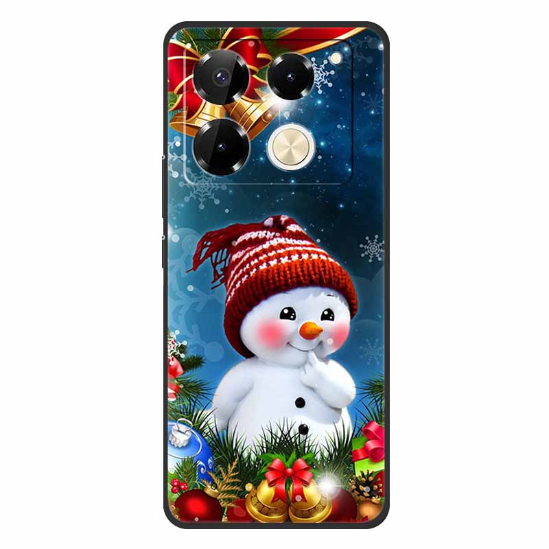 2024 Christmas Phone Cases For Infinix Note 40 Pro 4G 5G Cases Soft TPU Silicone For Note 30 4G 5G Infinix Note 40Pro 30Pro 4G