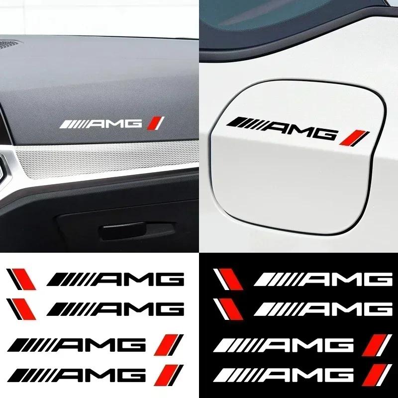 4PCS Car-Styling Accessories Car Door Handle Stickers Decals Automobile For Mercedes Benz AMG CLA CLS W212 W213 W204 W205 W176 LJ8