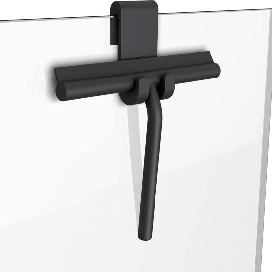 Односторонний скребок Эргономичный дизайн Без установки Скребок для стекла душевой кабины Устойчивый к царапинам Силиконовый скребок для зеркала в ванной комнате