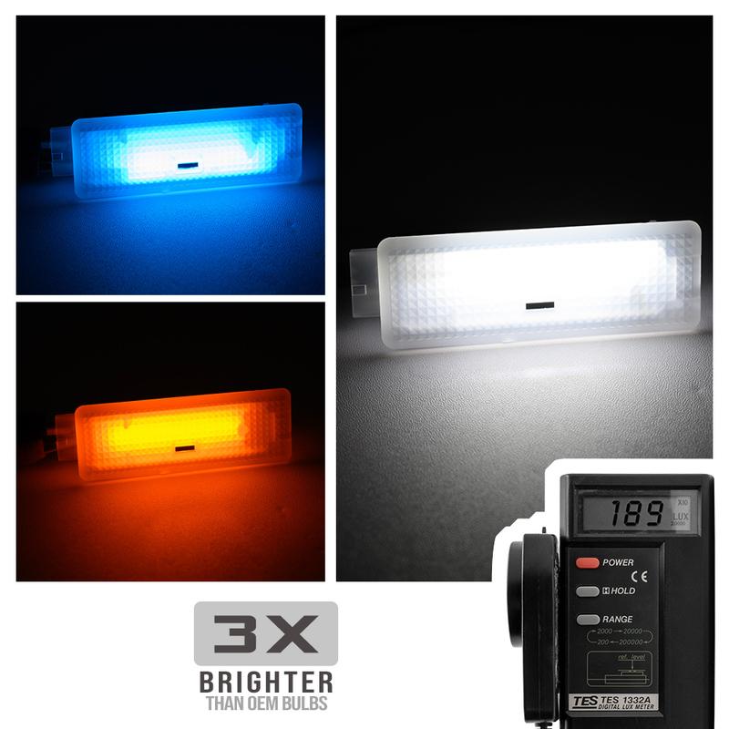 2x For BMW X3 F25 2011-2017 X4 F26 2014-2018 I3 2013- Canbus Bimmer LED Under Dash Courtesy Light Footwell Ambient Light
