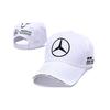 (Белый-Б) Бейсболка с вышивкой команды F1 Benz, Кепка для автомобиля