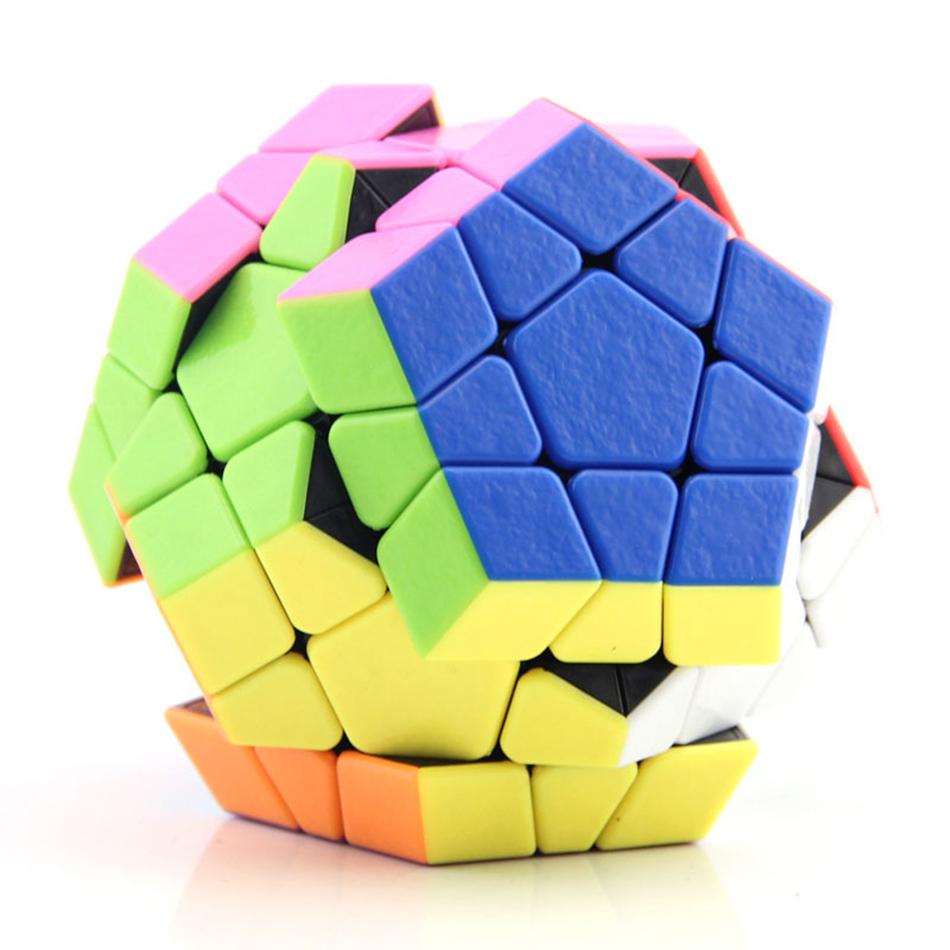 Megaminxeds Magic Cube Speed ​​Puzzle Cubes наклейка менее антистрессовые игрушки профессиональный 12-гранный куб