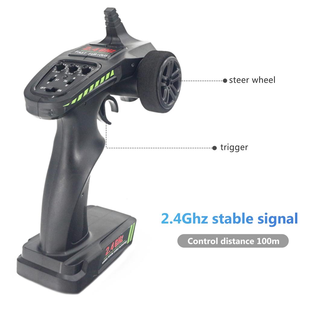 RC Off-road Car 1:10 2.4G RC Car 50km/h High Speed Car 4WD RTR with 2 Battery