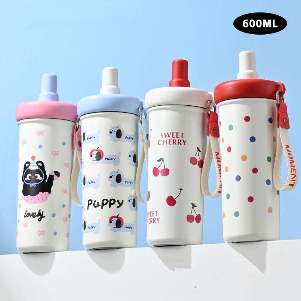 600ML Vacuum Cup 316 Stainless Steel Tumbler Portable Insulated Cup Office Workers