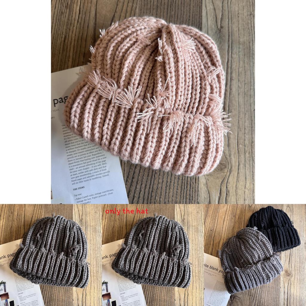 Streetwear Knit Cap For Men Women Acrylic Beanie With No Brim For Cold Days