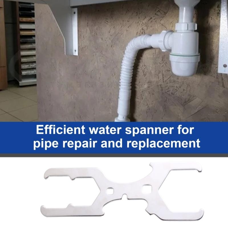 Sink Wrench Plumbing Tool Sink Strainer Wrench for Metal Slip Joint Nuts Lock Nuts Slip Joint Wing Nuts