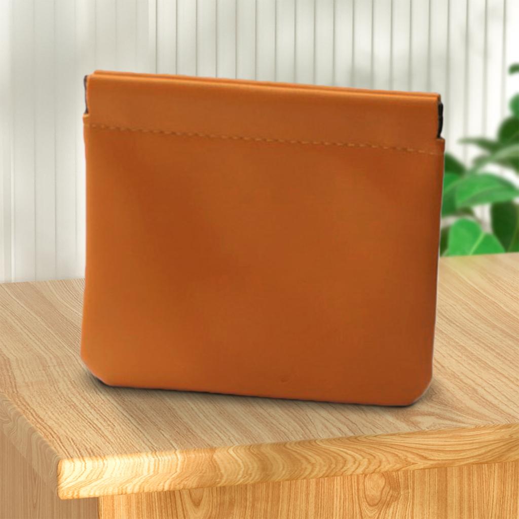 4 шт. Косметичка-кошелек из ПУ-кожи с автоматическим закрытием, однотонная, мини-карманная, портативная, для макияжа, ювелирных изделий, помады