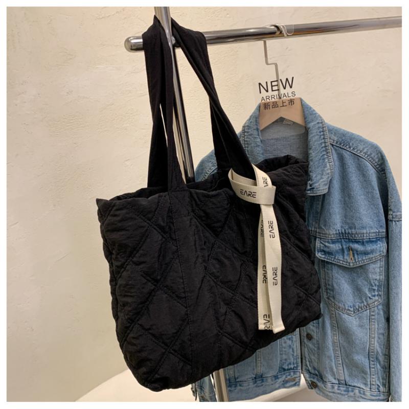 Пуховая сумка для отдыха, женская сумка на плечо, осенне-зимняя сумка Linggetote, сумка большой вместимости, студенческая сумка