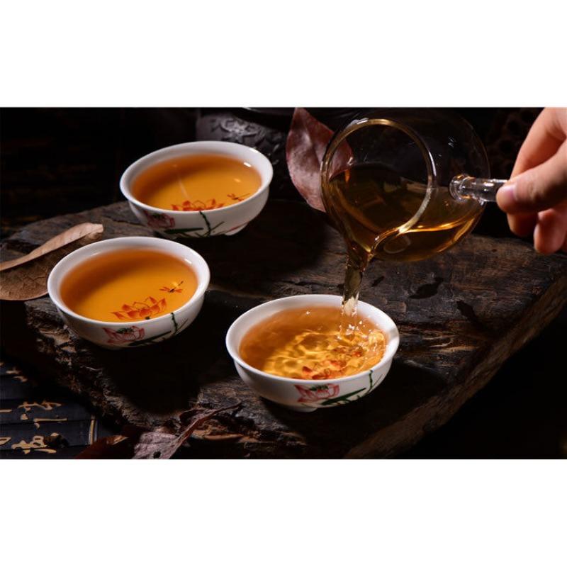 Чай Song Pin Hao Pu'er Сырой чай Натуральный старый чай Коричневый чай Пуэр с горы 357g/12.59oz