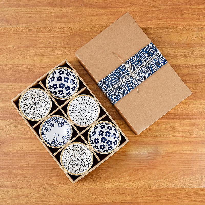 Japanese Ceramic Wedding Gift Set: Bowl & Chopstick with Gift Box - Perfect for Lucky Draws and Employee Gifts