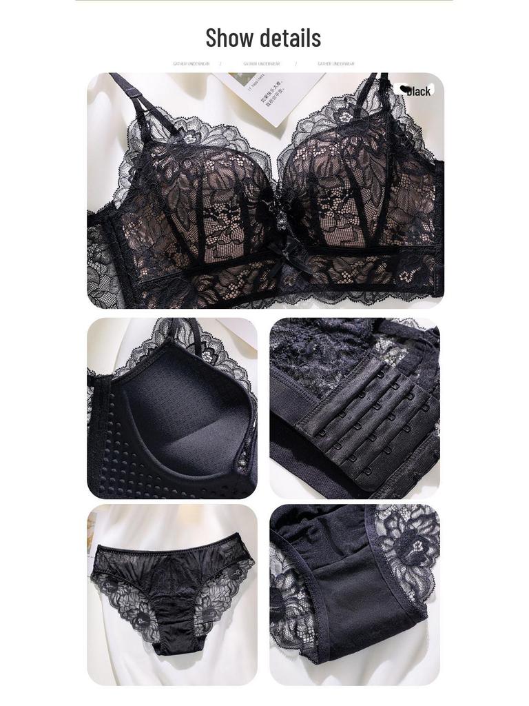 Кружевной Спинка Сексуальный Поддерживающий Бюстгальтер - Беспроводной, Боковая Поддержка, Летний Тонкий