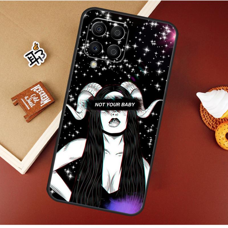Эстетичный Дьявол Женщина Плохая Девочка Для Samsung Galaxy M31 M51 M21 M11 M20 M13 M33 M53 M52 M32 M12 M14 M34 M54 M55 M15 Чехол