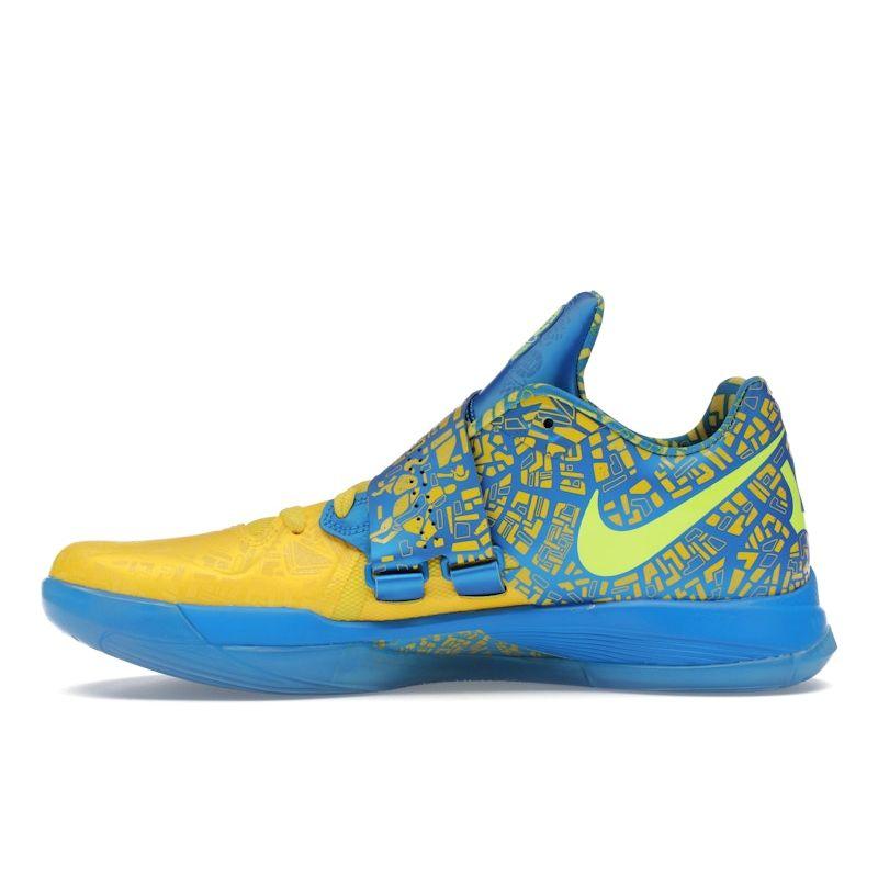 Nike Zoom KD 4 Scoring Title 2025 Унисекс Кроссовки Желтые Фото-Синие Лимон-Твист FZ5916-400
