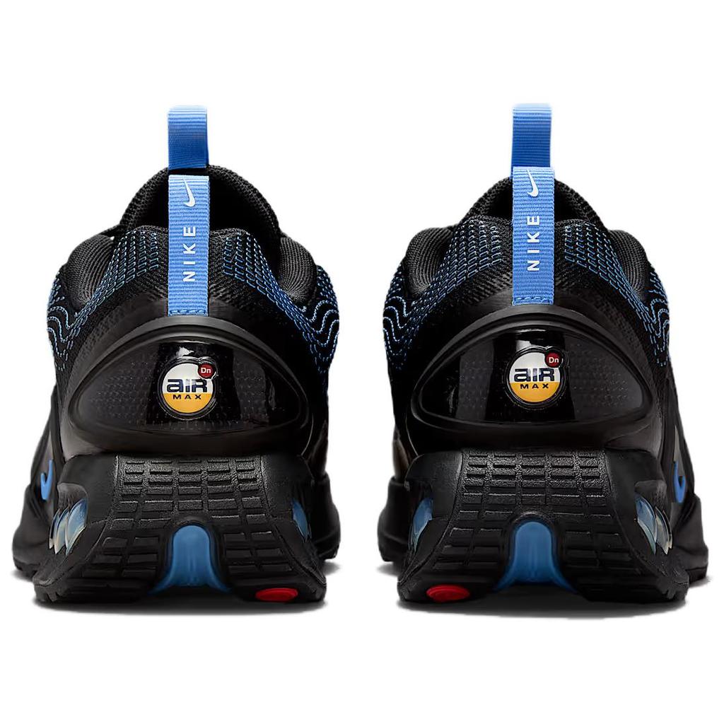Nike Air Max Dn Удобные Универсальные Дышащие Упругие Низкие Кроссовки для Бега Мужские кроссовки Черный Синий IH4463-001