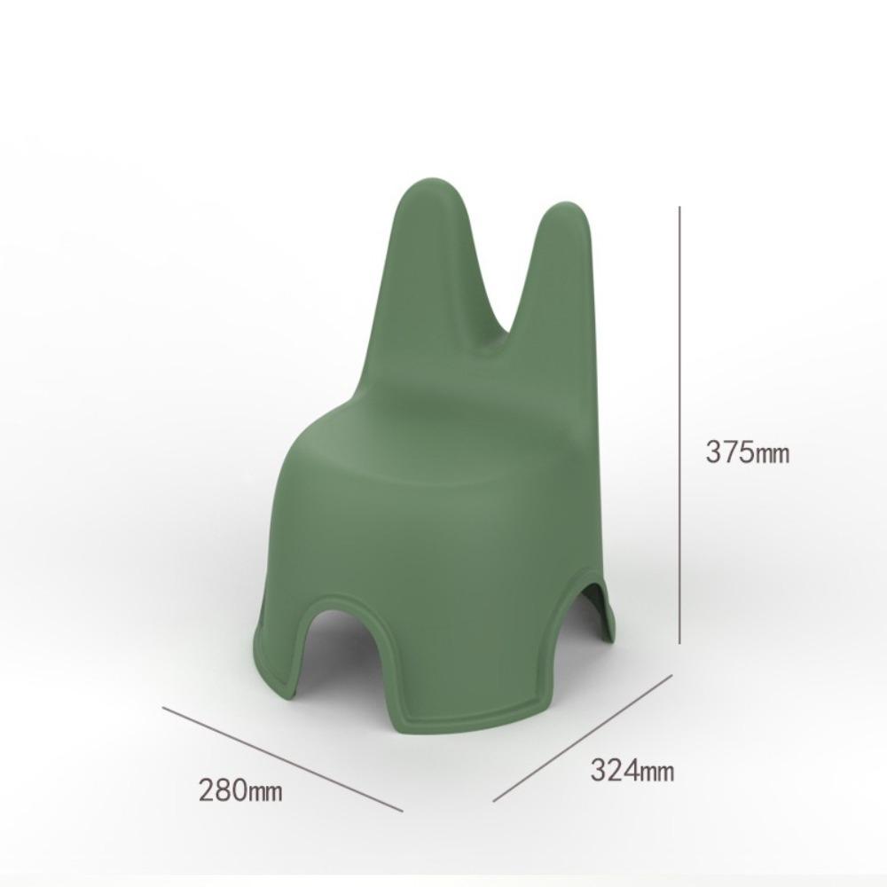 Устойчивый стул со спинкой Пластиковый маленький табурет Высококачественный обеденный стул Детский