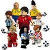 BLEO FIFA FIFA FIFA World Cup Football Chinese Lego Compatible Figures Legend Beckham Ronaldo Messi Neymar