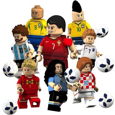 BLEO FIFA FIFA Чемпионат мира по футболу Китайские совместимые с Lego фигурки Легенда Бекхэм Роналду Месси Неймар