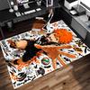 1pc Haikyu Print Area Rug - Soft,Washable Non-Slip Indoor Mat for Office Chairs,Living Room,Home Office Decorative Rug