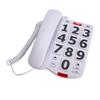 Телефоны с большими кнопками Набор одним касанием Регулируемая громкость звонка и трубки Телефон с проводной связью с большими кнопками и фотопамятью Проводной телефон