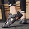Summer Outdoor Casual Sports Sandals Men Black Gray Khaki Perforated Shoes Beach Sandalias Male Breathable Design Water Sneakers