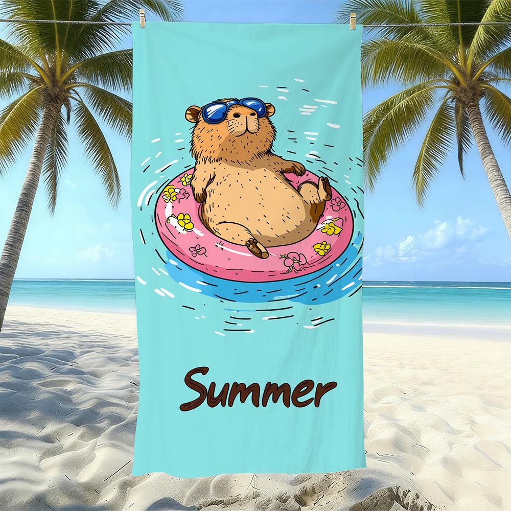 Microfiber Printed Beach Towel Quick-Drying Sand-Proof Absorbent Bath Towel Travel Swimming Towel