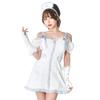 Luxterra Cosplay Halloween Ecru Nurse White [Clear Stone] Women's