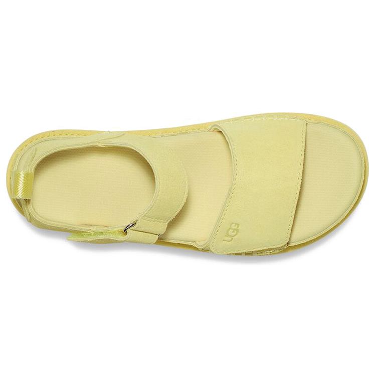 UGG Стильный замшевый сандаль Goldenstar женский Лимонный 1117954-LELI