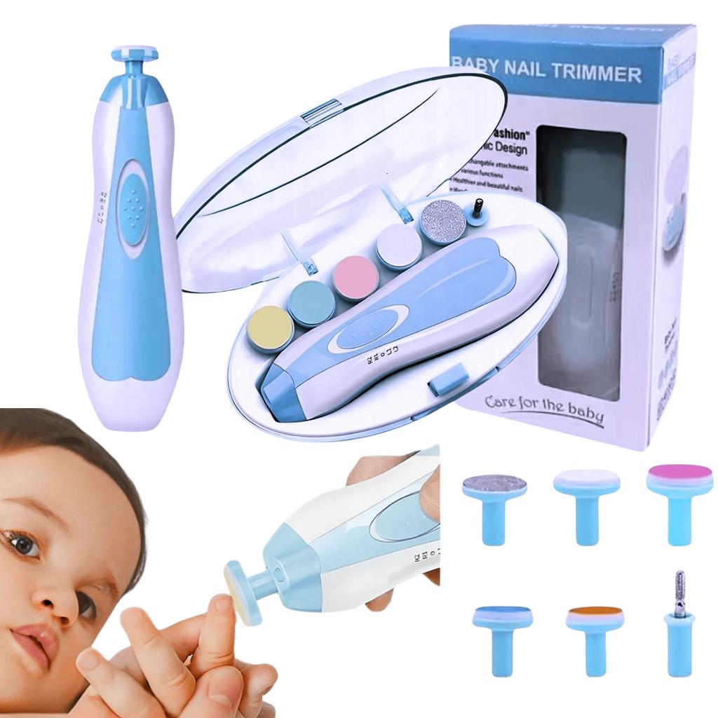 Electric Baby Nail File Clipper Set