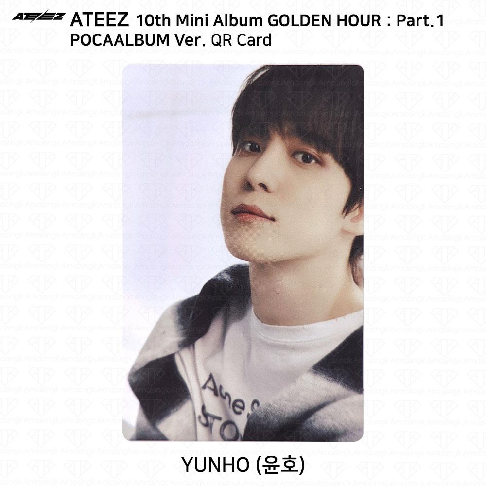 ATEEZ 10-й мини-альбом Golden Hour Part.1 POCAALBUM Фотокарта QR-изображение KPOP