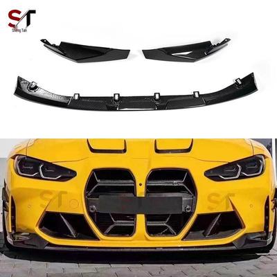 BMW M3/M4 (G80/G82/G83) Передний сплиттер бампера из углеродного волокна - Модификация сплиттера бампера в стиле MP
