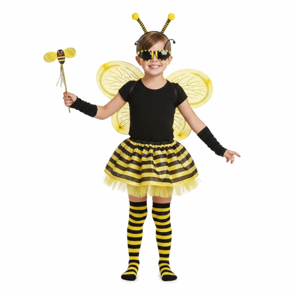 Tutu Skirt Bumblebee Costume Striped Knee Stocking Honey Bee Costume Bee Costume Set For Women