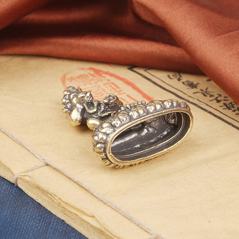 Латунная статуэтка бога богатства, статуэтки Будды, миниатюры, буддийские фигурки, настольные украшения для украшения дома