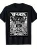UnisexS Black TShirt With The Offspring Band Graphic Print Crowd Scene Design Casual Crew Neck