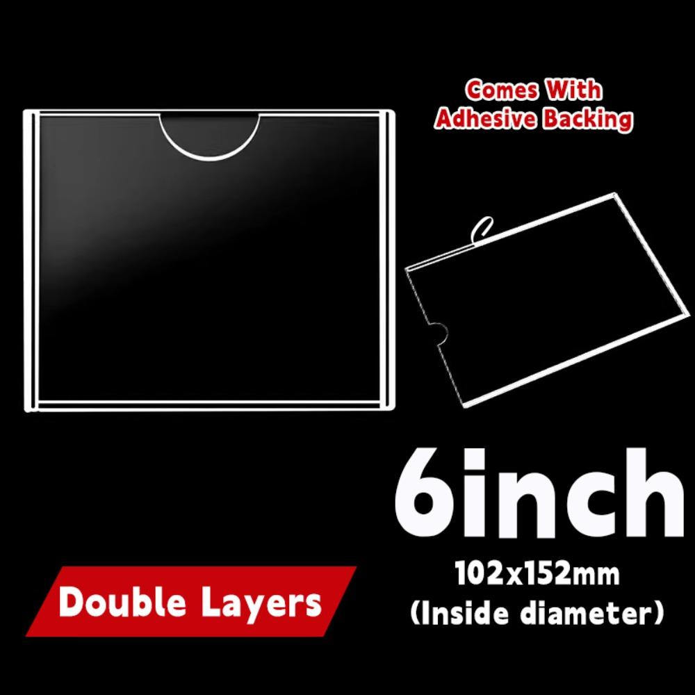 Самоклеящаяся фоторамка Прозрачный держатель для карточек Высококачественный держатель для табличек Подставка для карточек